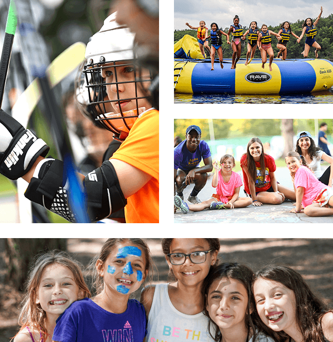 Summer camp activities at Camp Weequahic in Pennsylvania