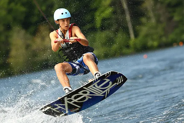 Wake Boarding at summer camp