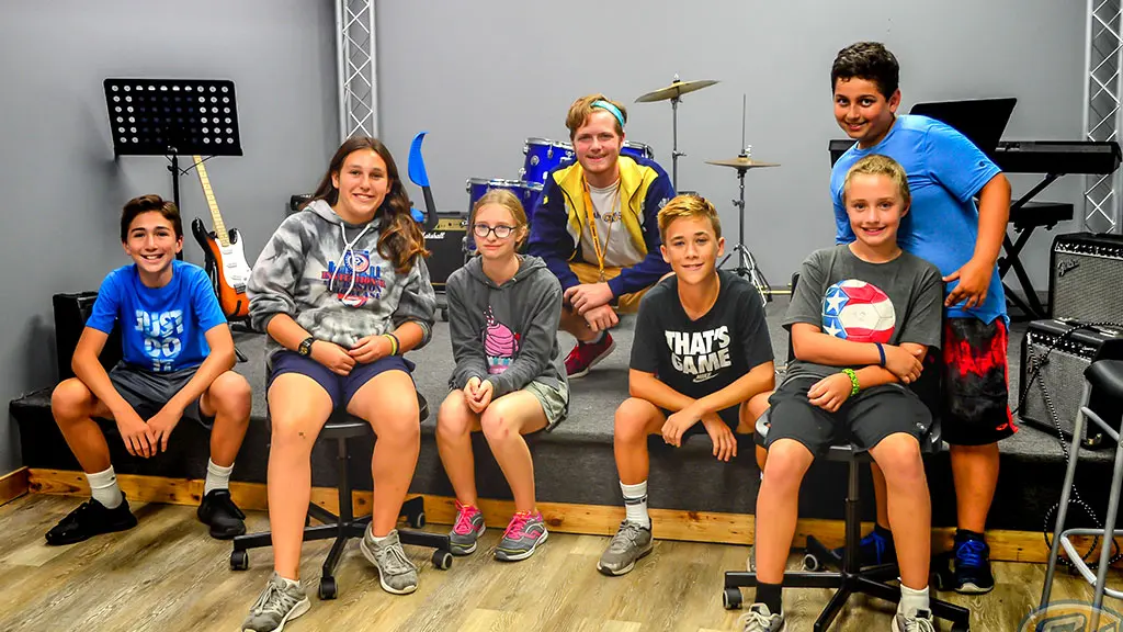 Rock band at summer Camp Weequahic