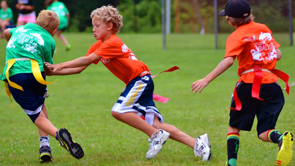 Summer camp sports league play